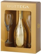 Bottega - Glamour Prosecco Gold in gouden geschenkverpakking met 2 glazen  - 0.75 - n.m.