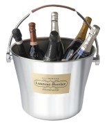 Champagne Laurent-Perrier - Champagne ijsemmer met leren handvat - Groot