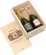 Deutz - Brut Classic & Brut Rosé in houten kist - 2 x 0.75L - n.m.