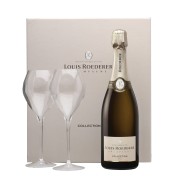 Louis Roederer - Collection 245 in geschenkverpakking met 2 glazen - 0.75L - n.m.